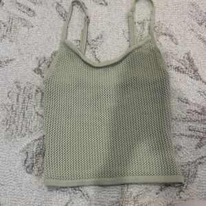 LA HEARTS Sage Green Knit Tank Top
